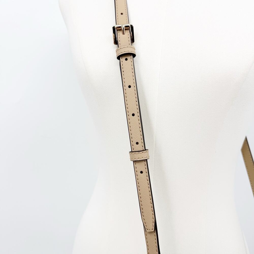 Michael Kors Selma‎ Medium Messenger Camel Leather Crossbody Bag Minimalist Chic - Picture 4 of 12